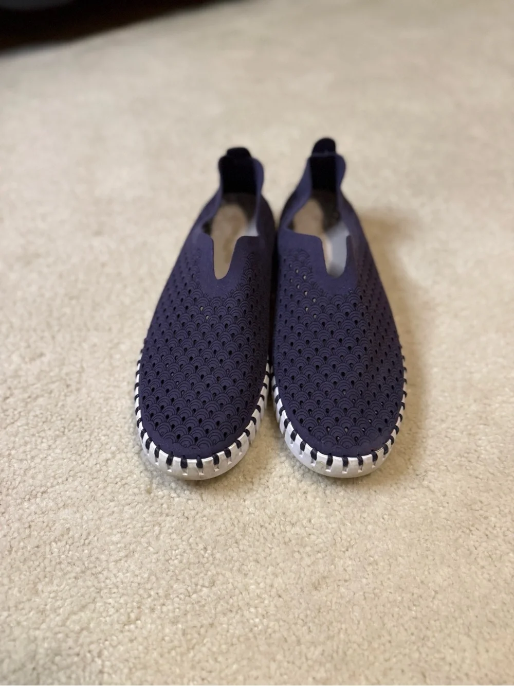 Ilse Jacobsen Women’s Navy Slip-On Sneakers - Picture 2 of 8